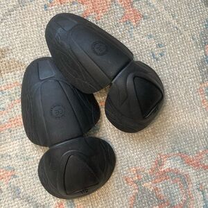 Black Protective Motorcycle Knee Pads